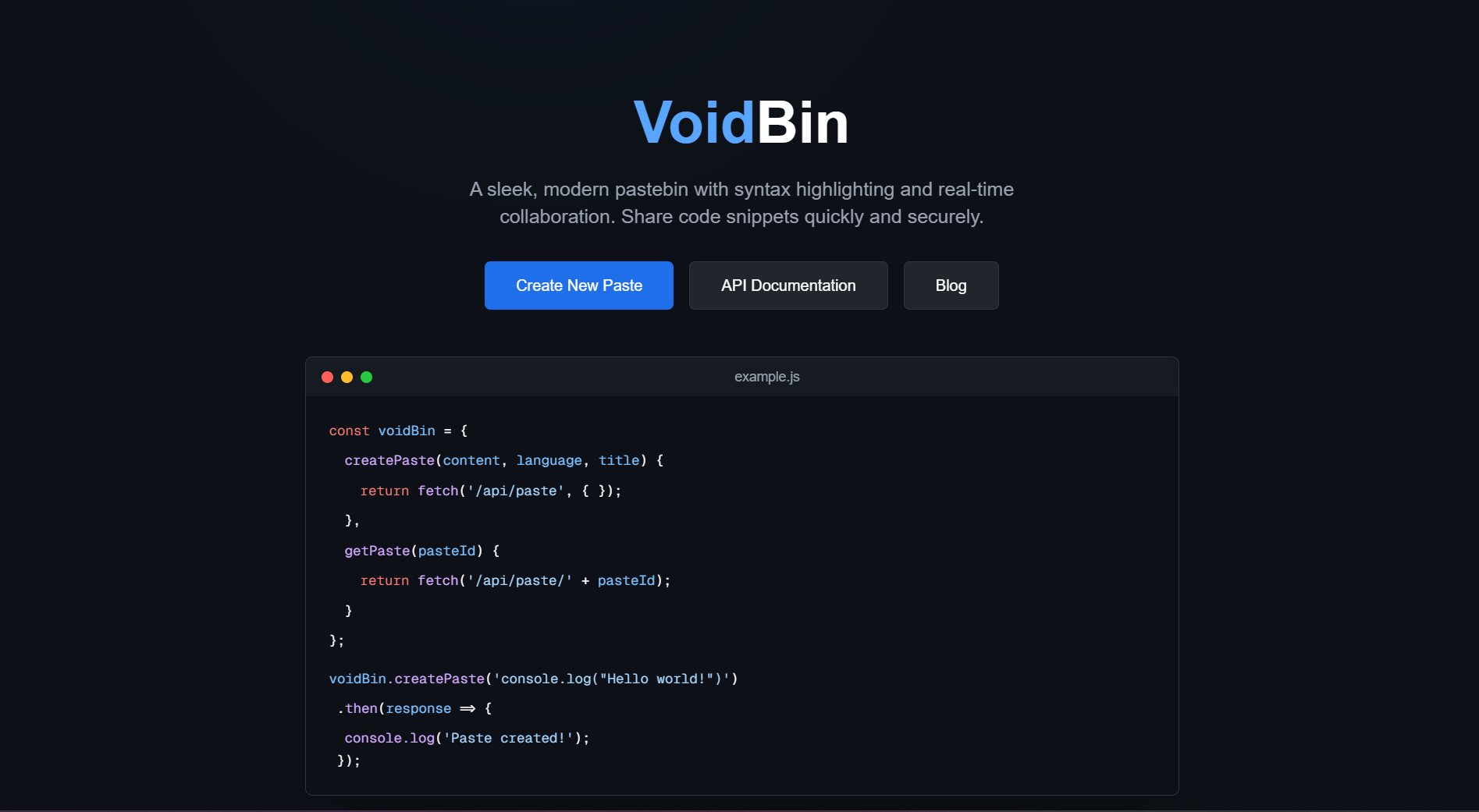 VoidBin